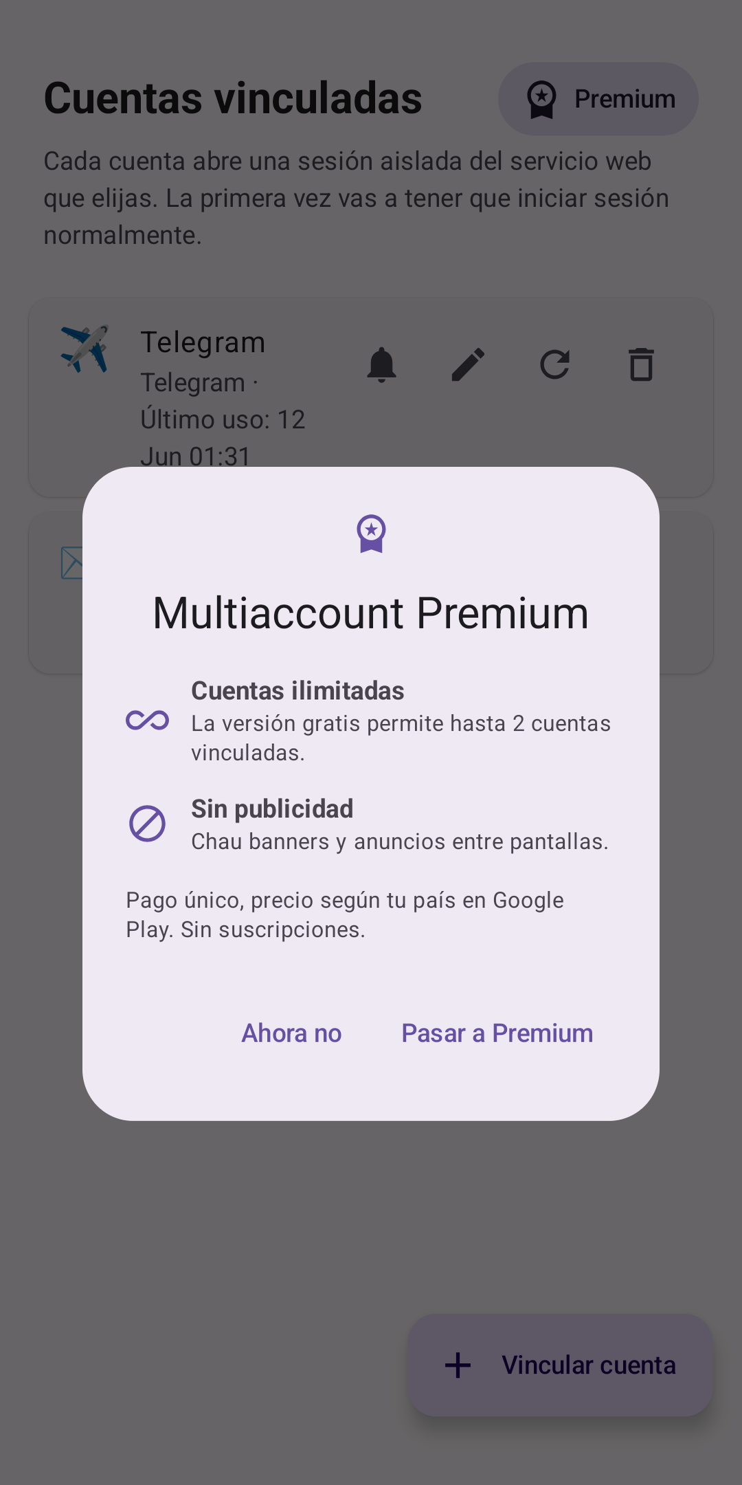 Gestión de cuentas